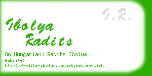 ibolya radits business card